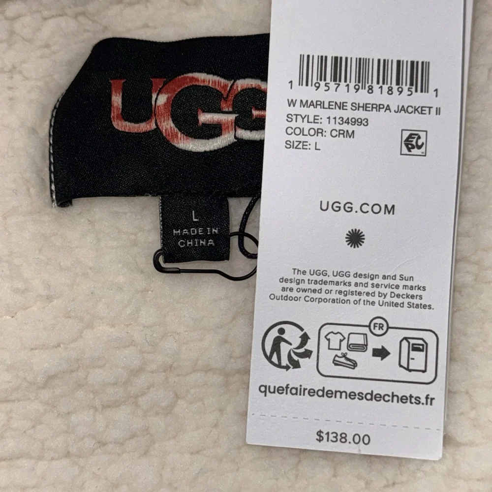 UGG MARLENE SHERPA JACKET ll - Picture 4 of 4